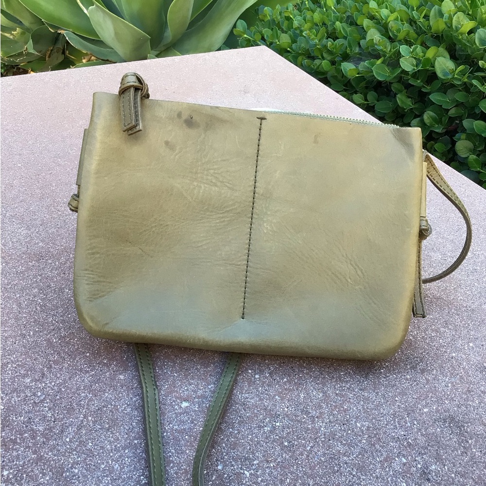 ❌SOLD❌ Madewell Olive Leather THE KNOTTED Crossbody Bag - Picture 4 of 6